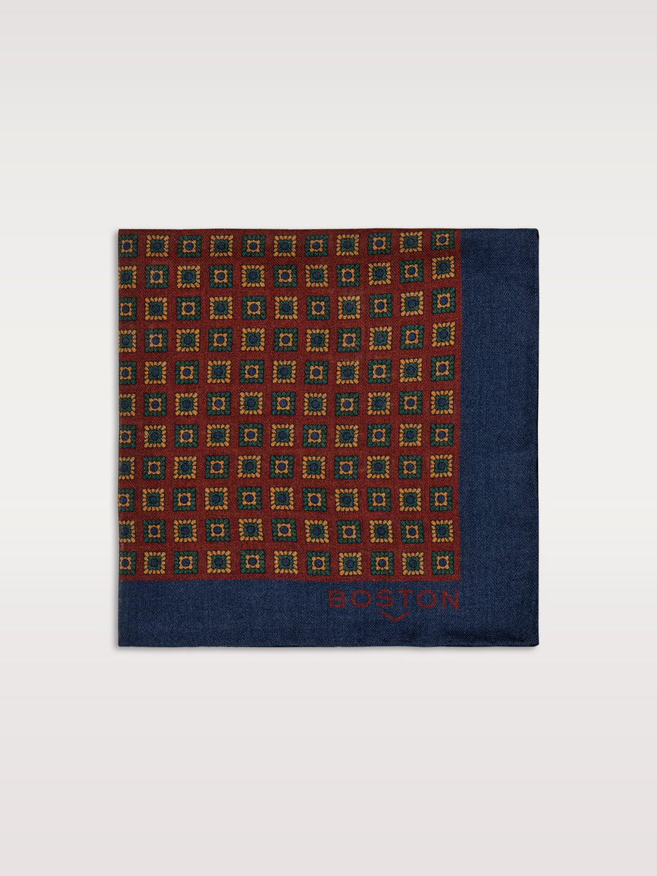 Printed wool scarf