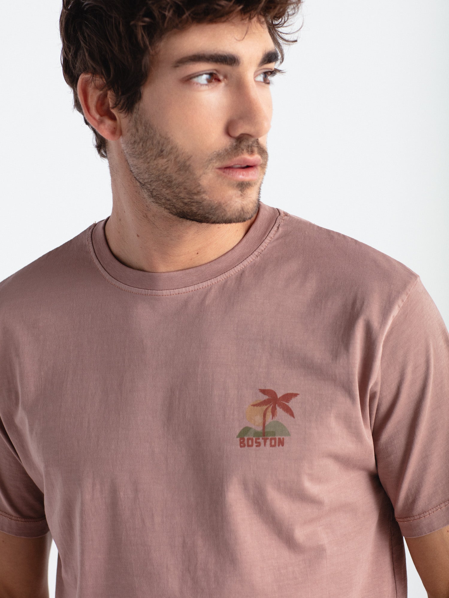 Comfort T-shirt, island illustration