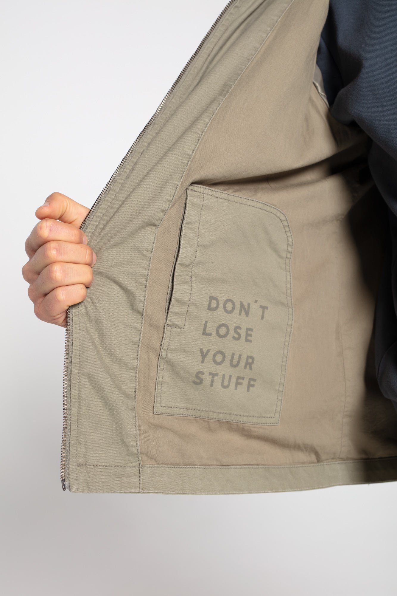 Worker jacket with hood
