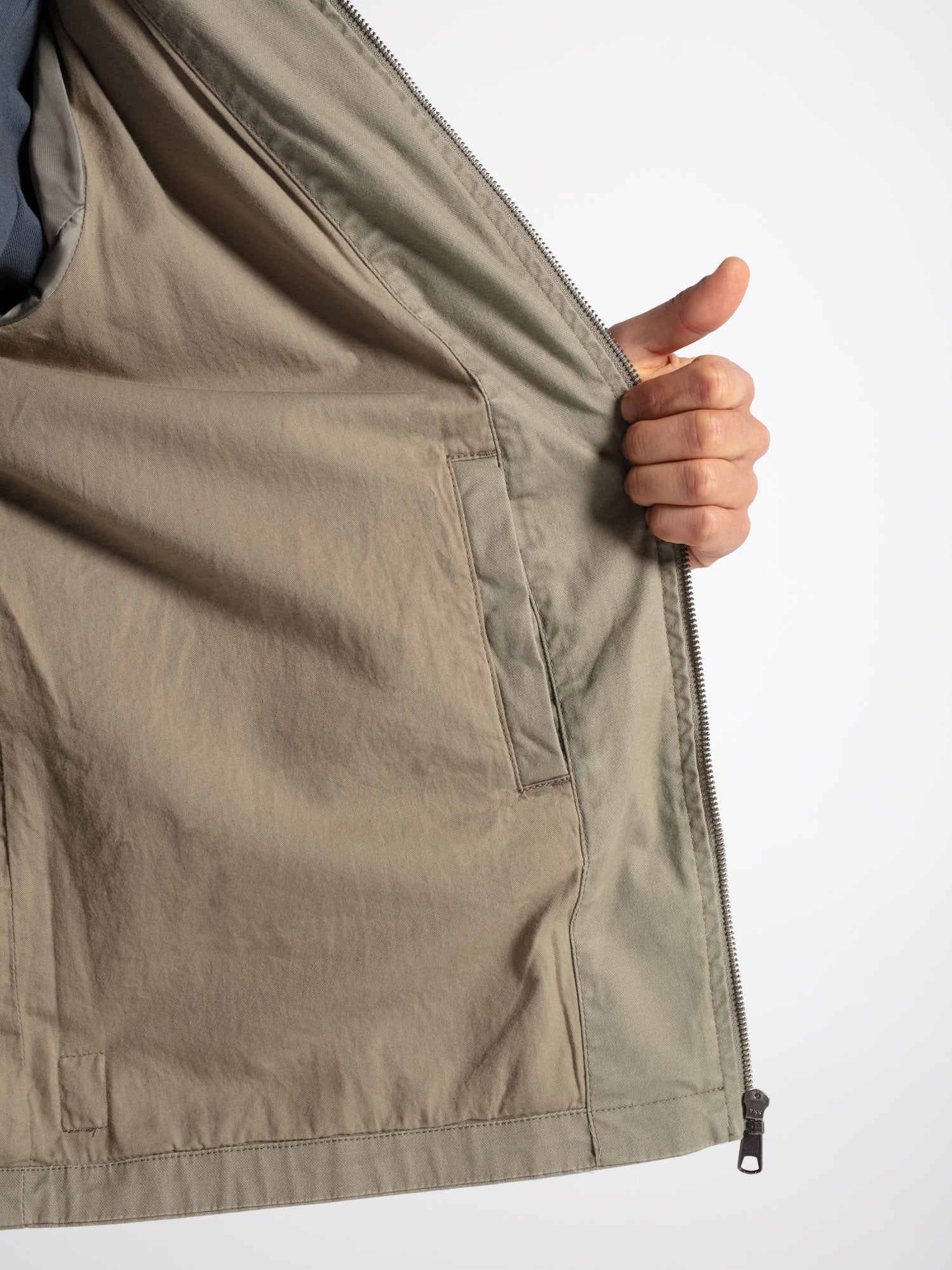 Worker jacket with hood