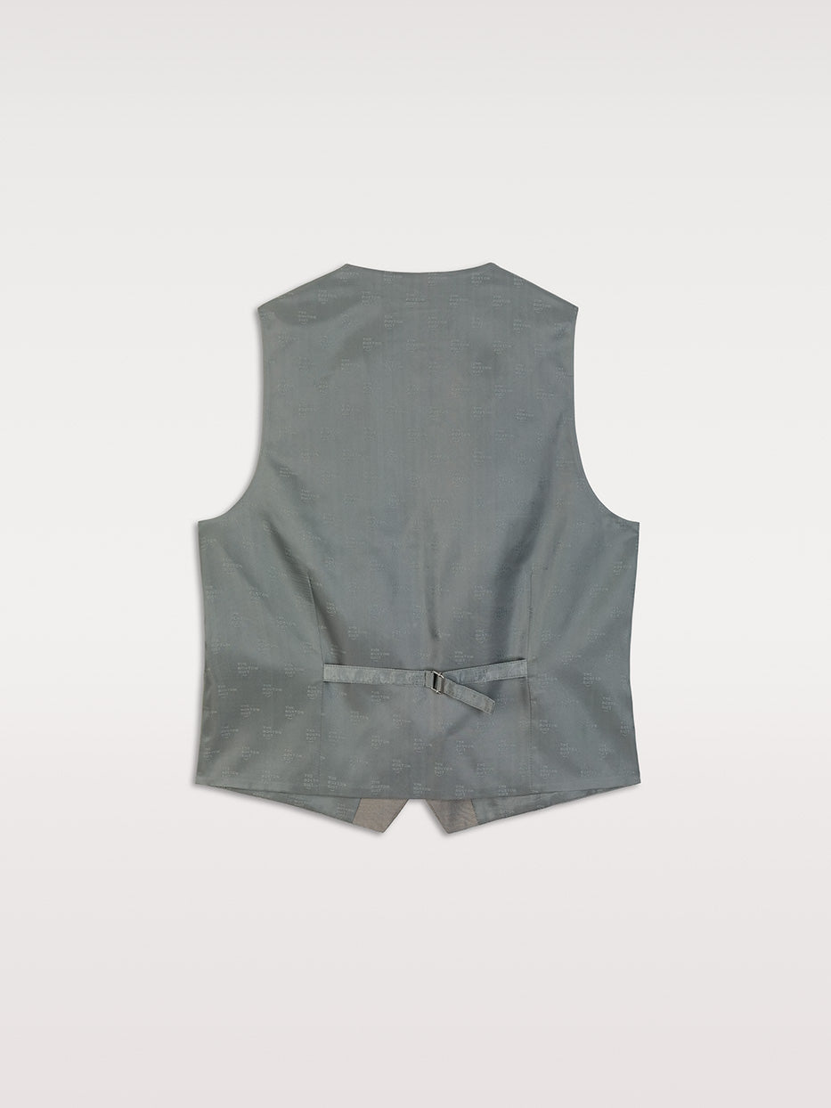 Plain fake suit vest
