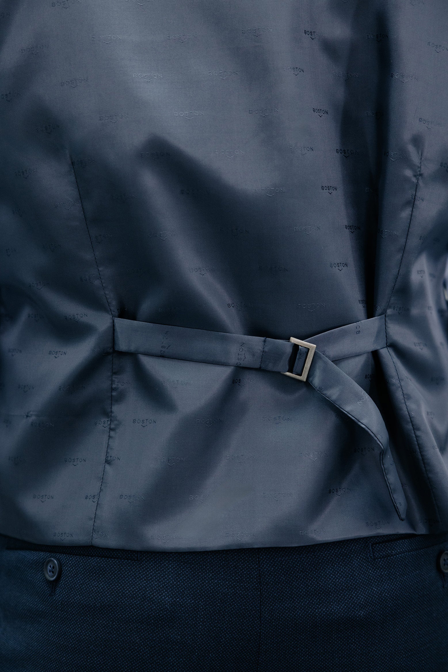 Slim-fit waistcoat in herringbone wool