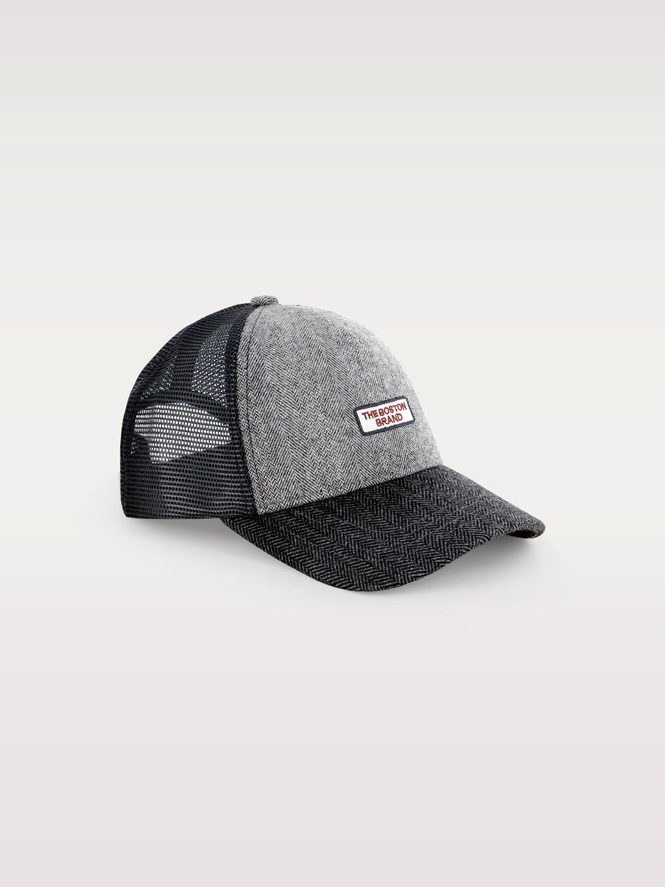 Panama hat with mesh crown