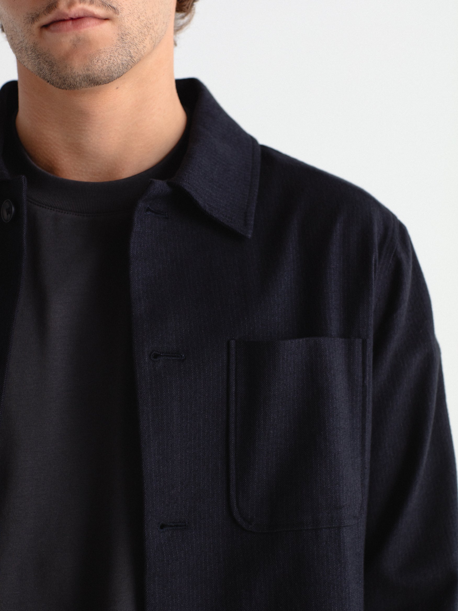 Diplomatic stripe overshirt