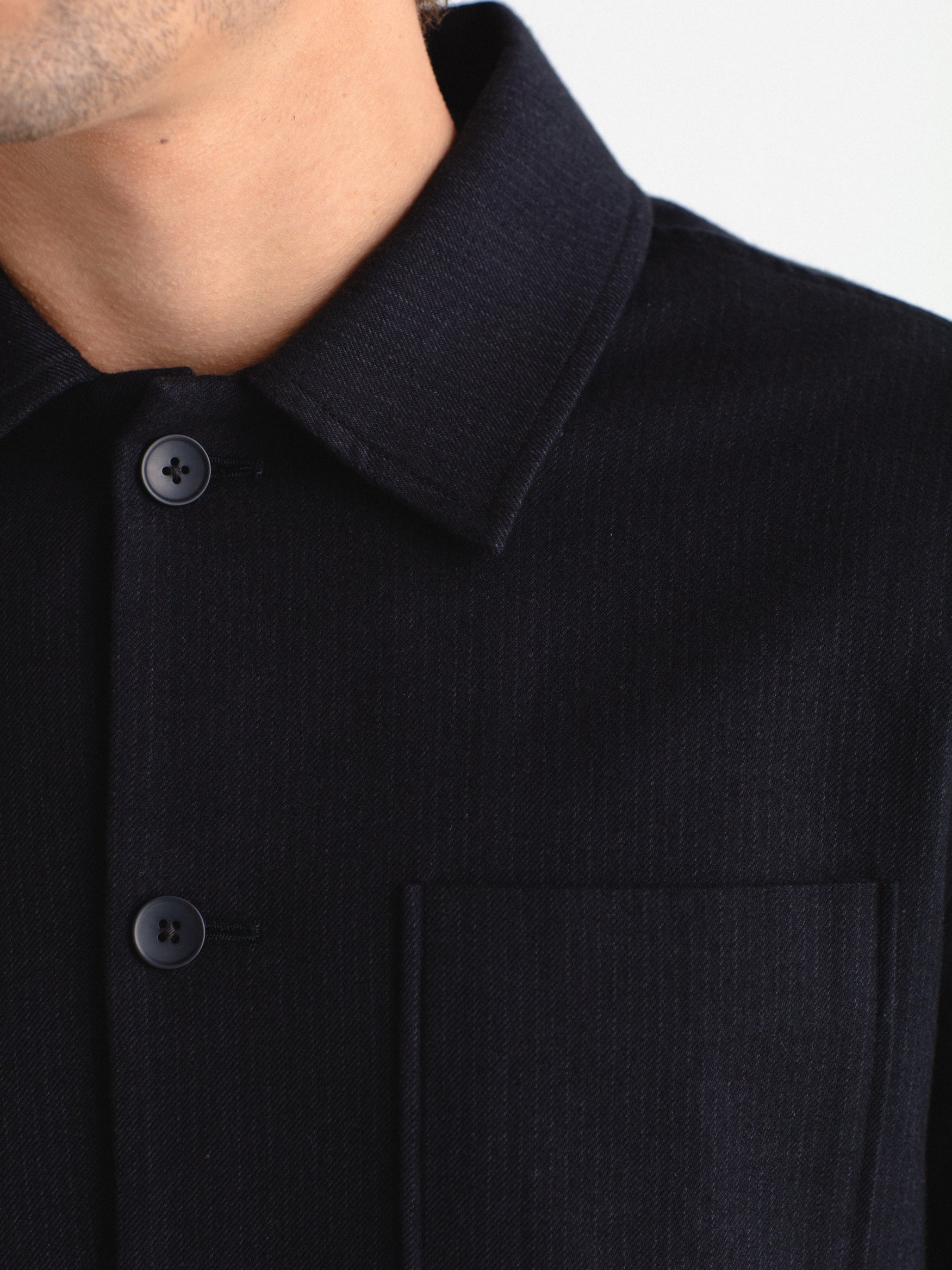 Diplomatic stripe overshirt