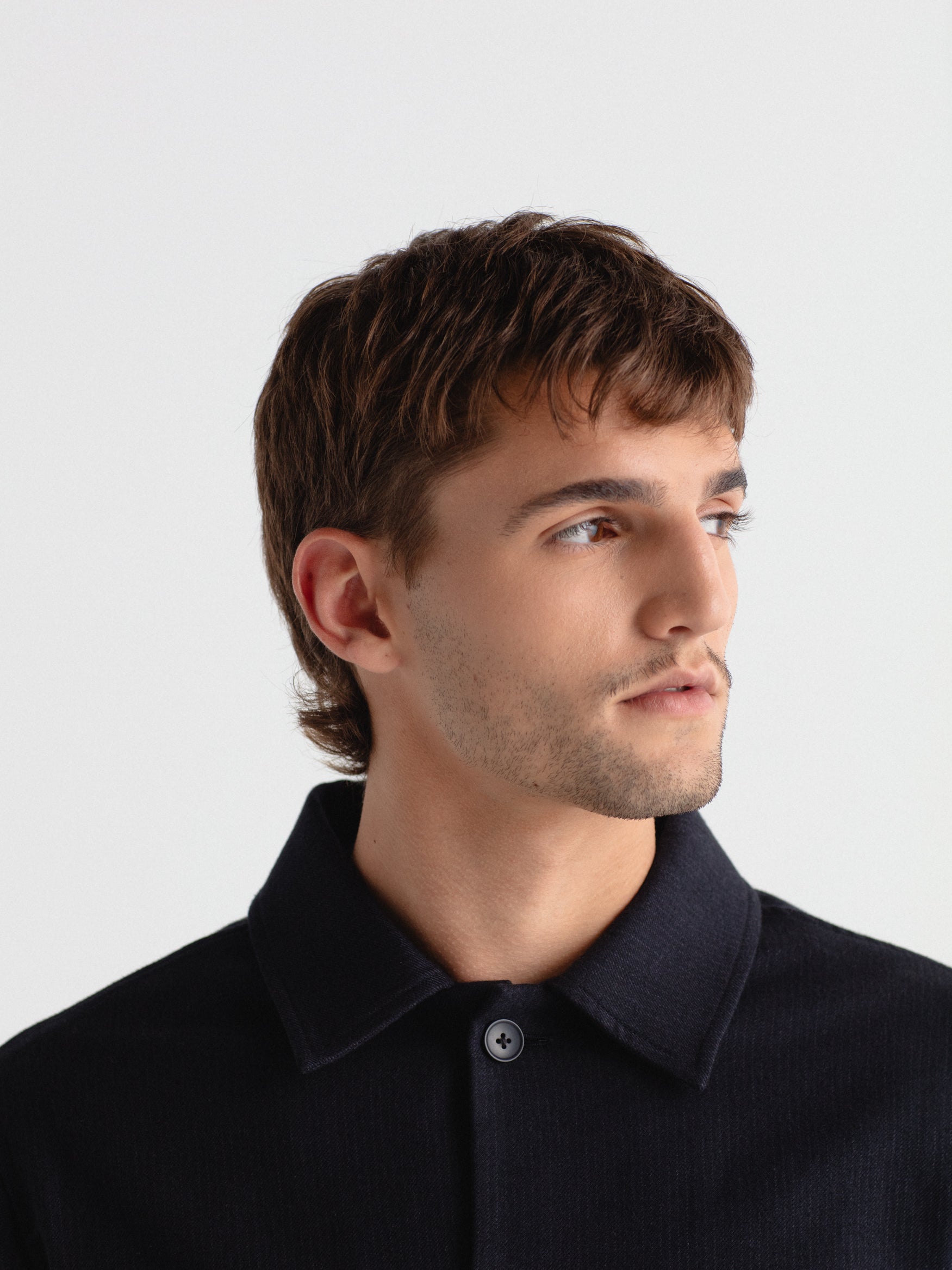 Diplomatic stripe overshirt