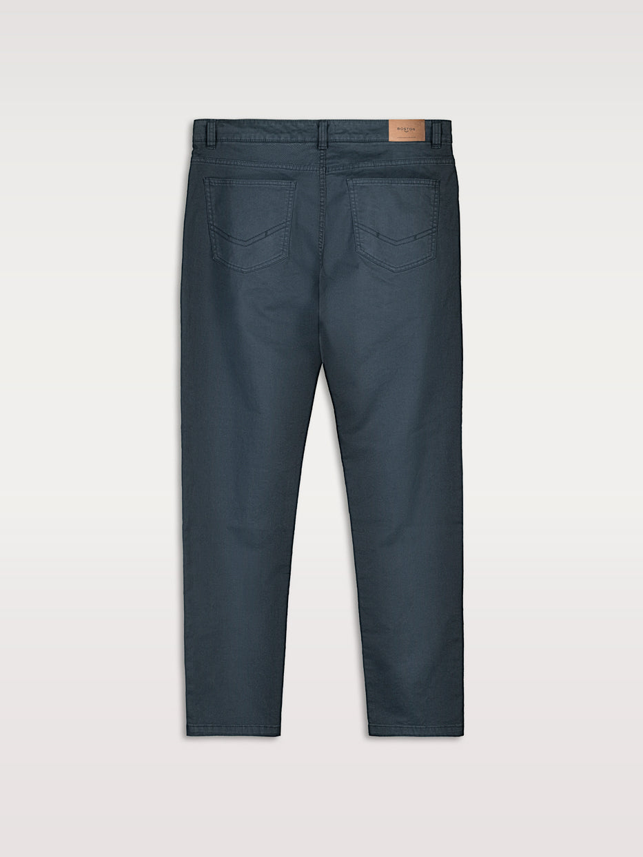 Slim fit twill trousers