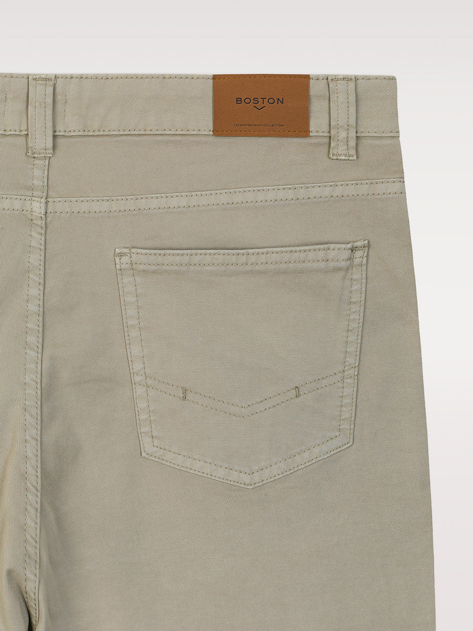Slim fit twill trousers