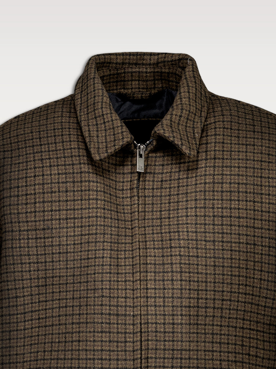 Cazadora paño cuello harrington