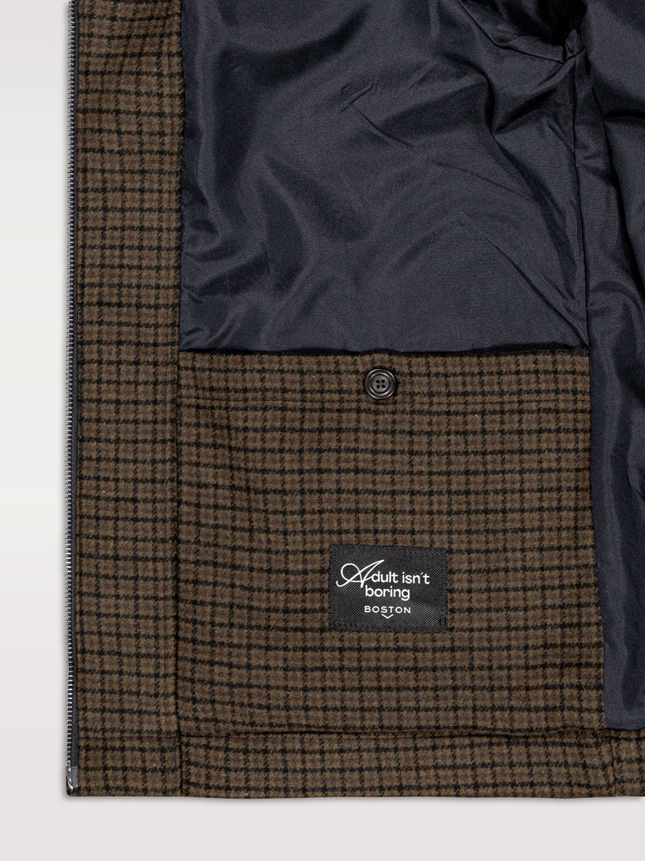 Cazadora paño cuello harrington