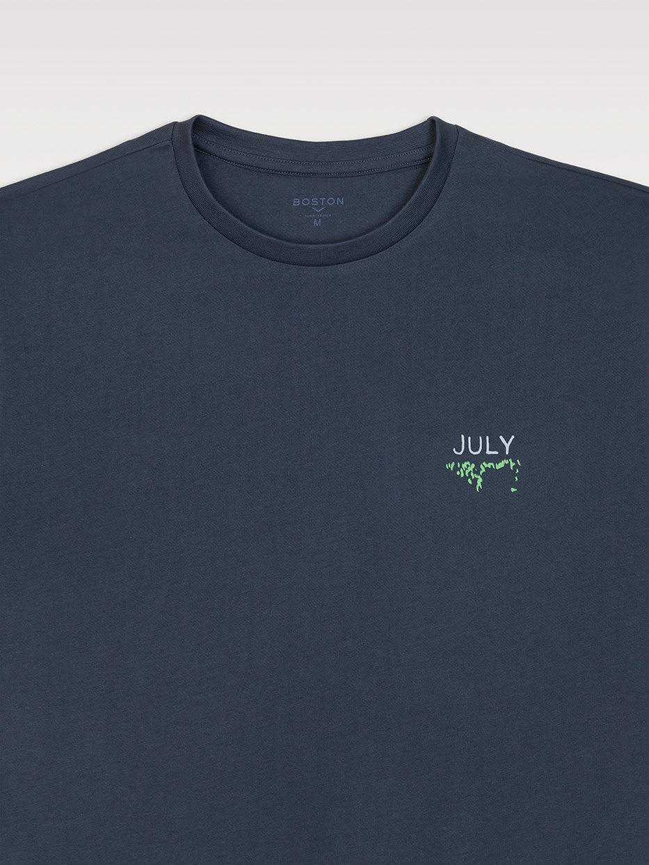Camiseta 100% algodón gráfica July