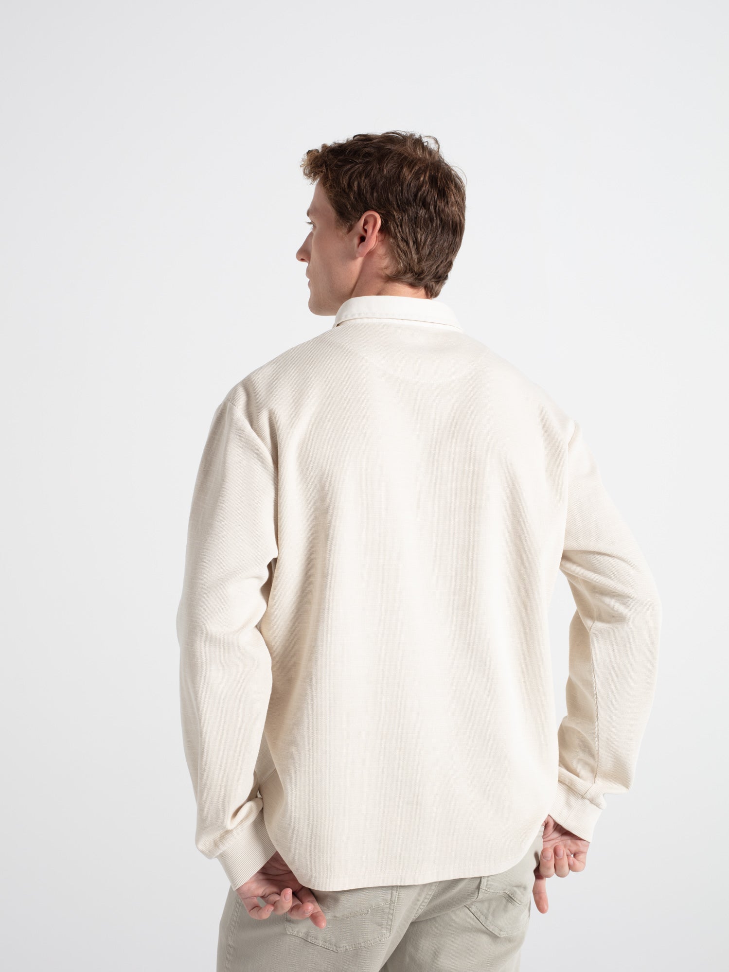 Polo oversize algodón con estructura