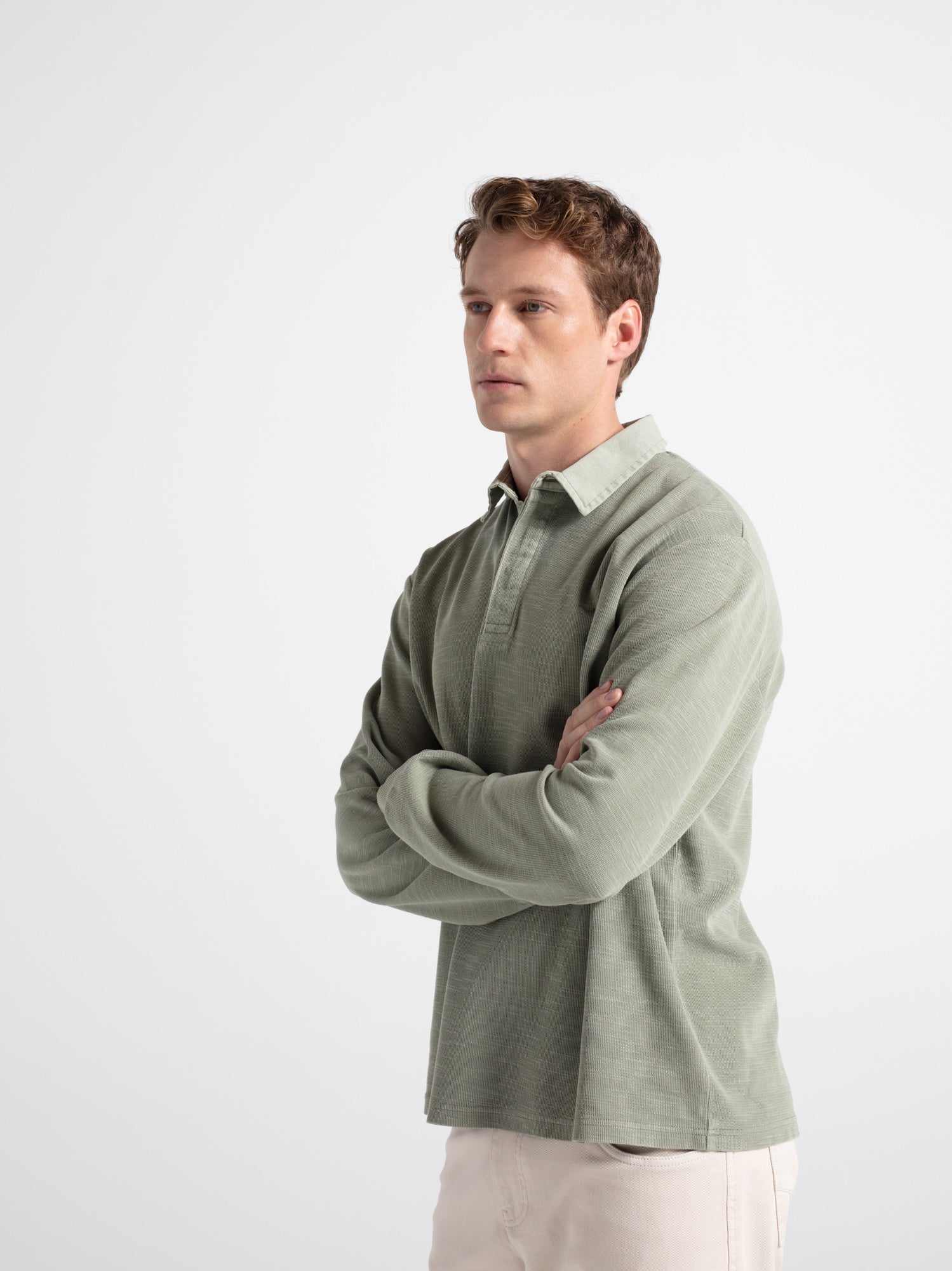 Polo oversize algodón con estructura