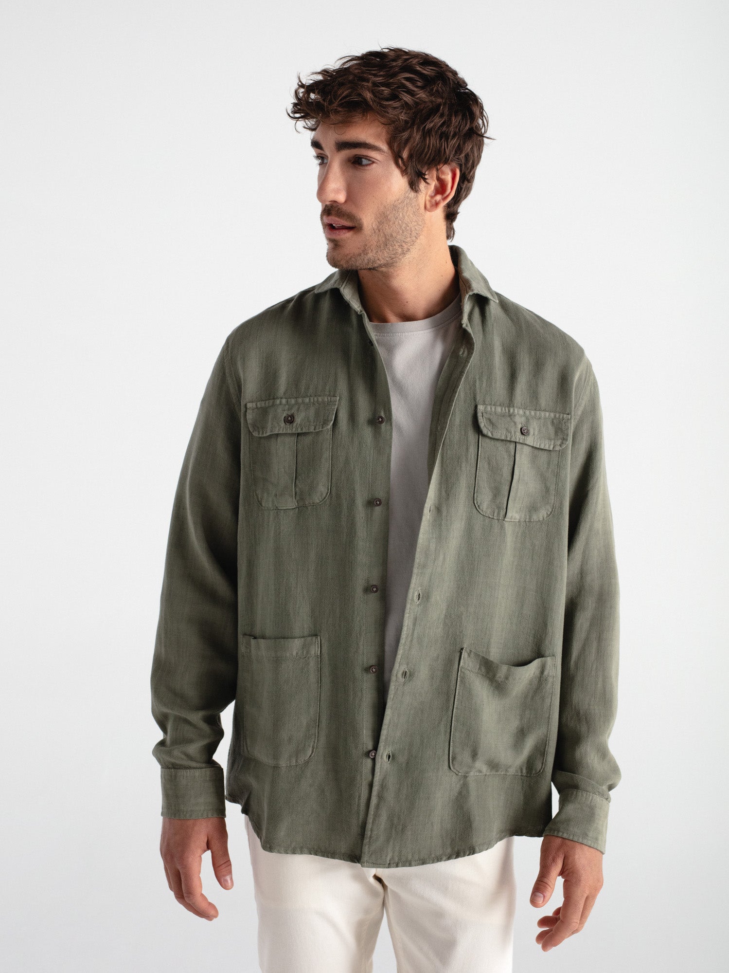 Camisa lino guayabera