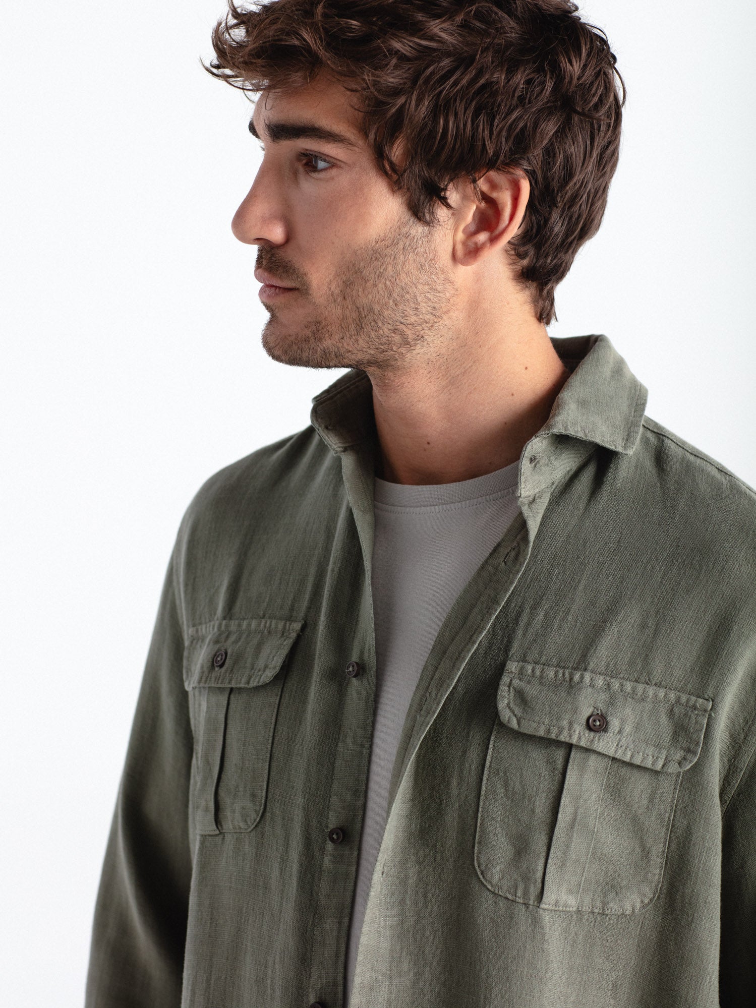 Camisa lino guayabera
