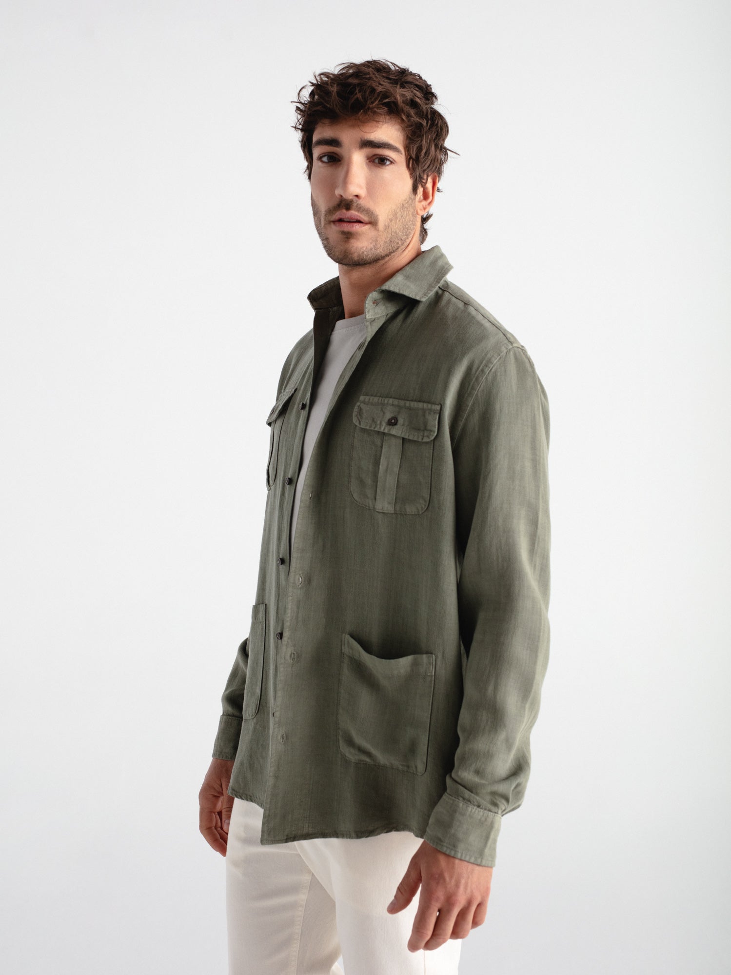 Camisa lino guayabera