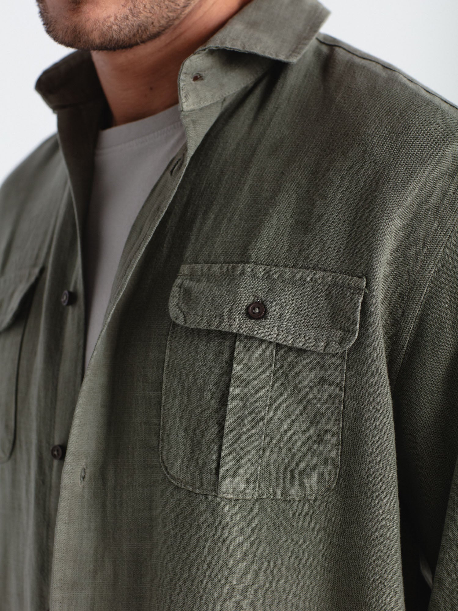 Camisa lino guayabera