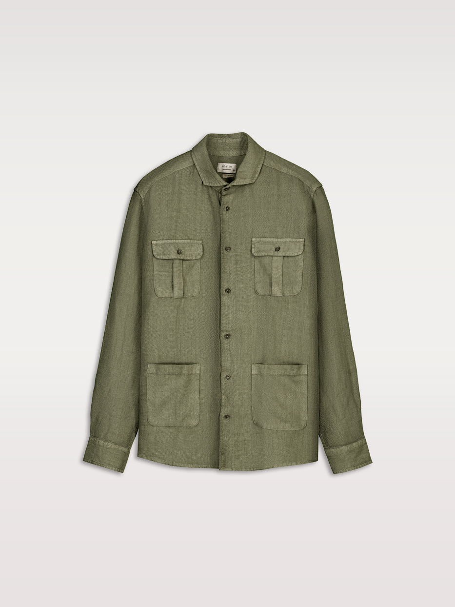 Camisa lino guayabera