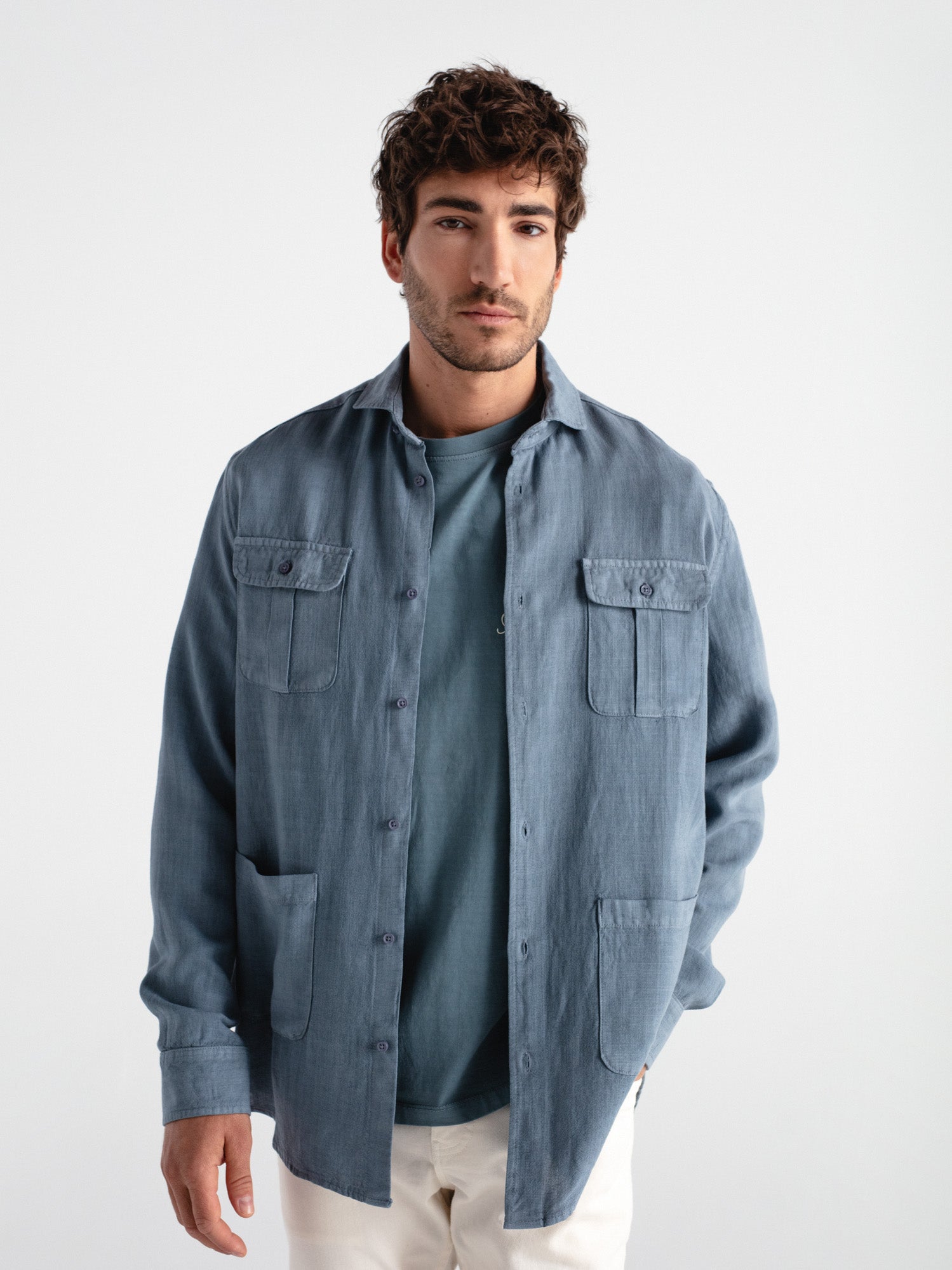 Camisa lino guayabera
