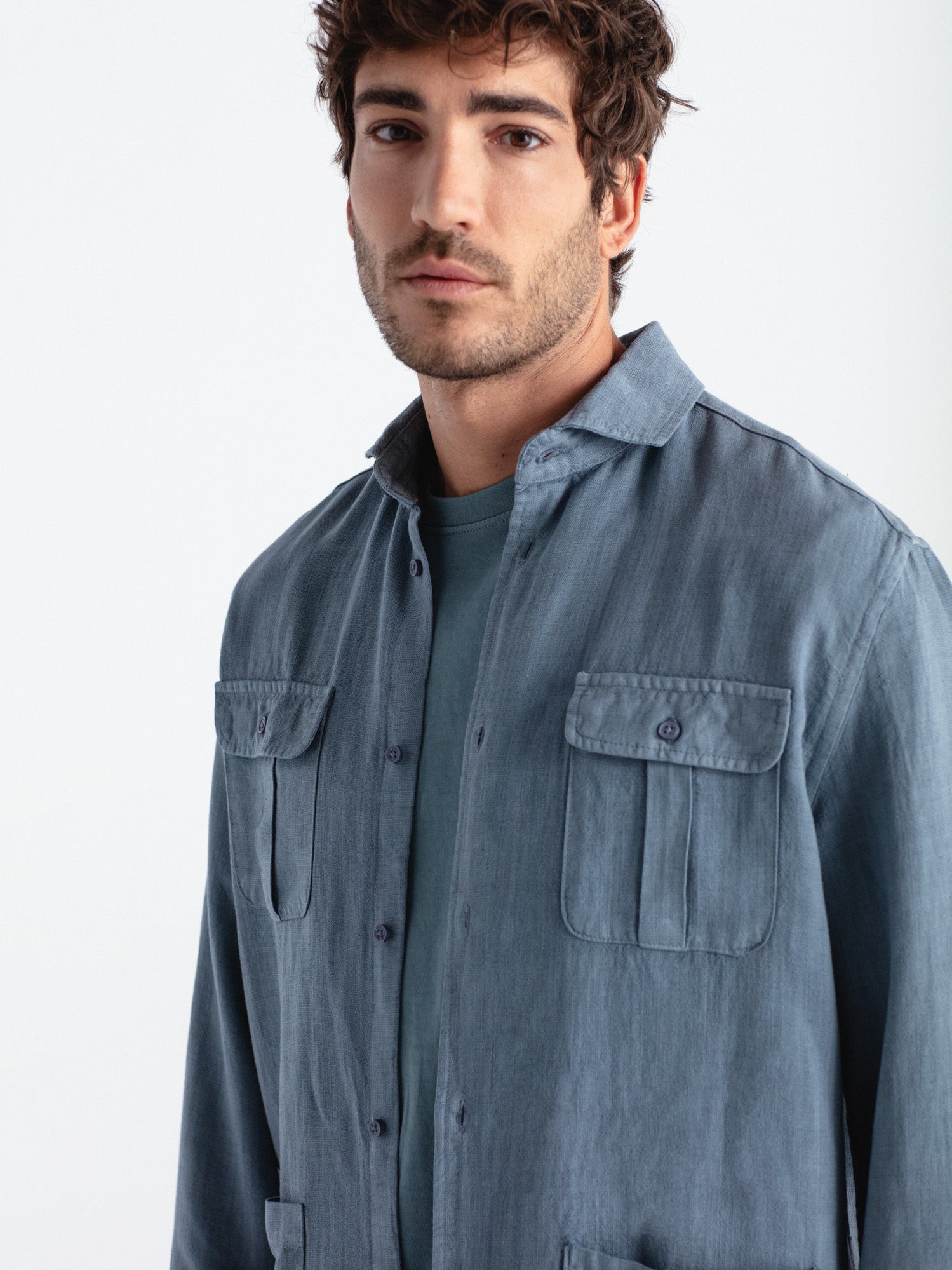 Camisa lino guayabera