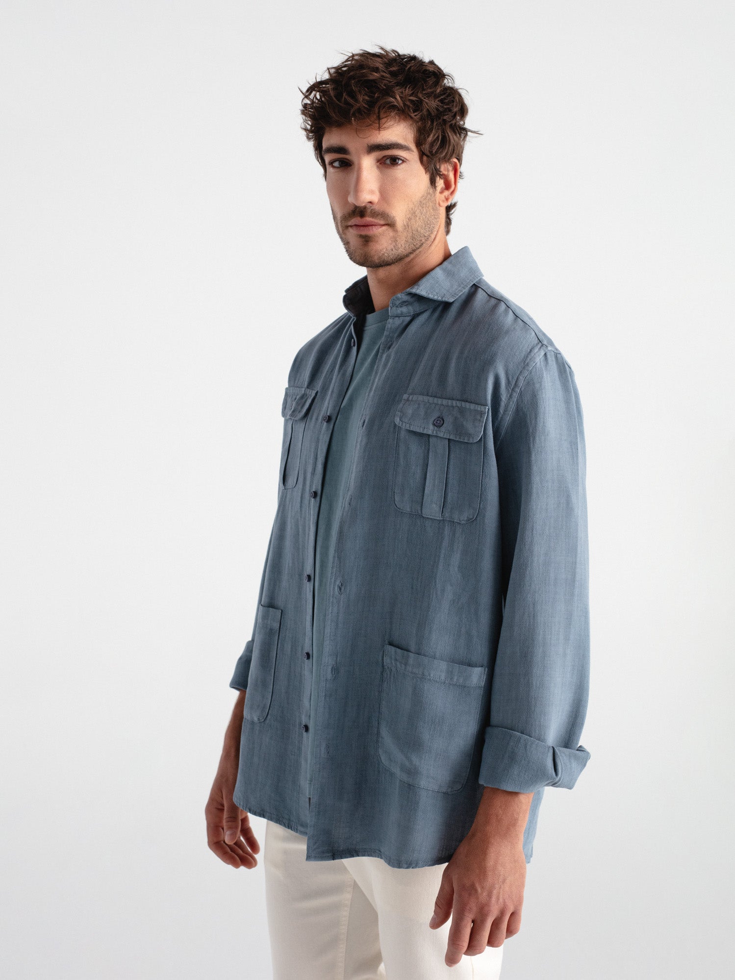 Camisa lino guayabera