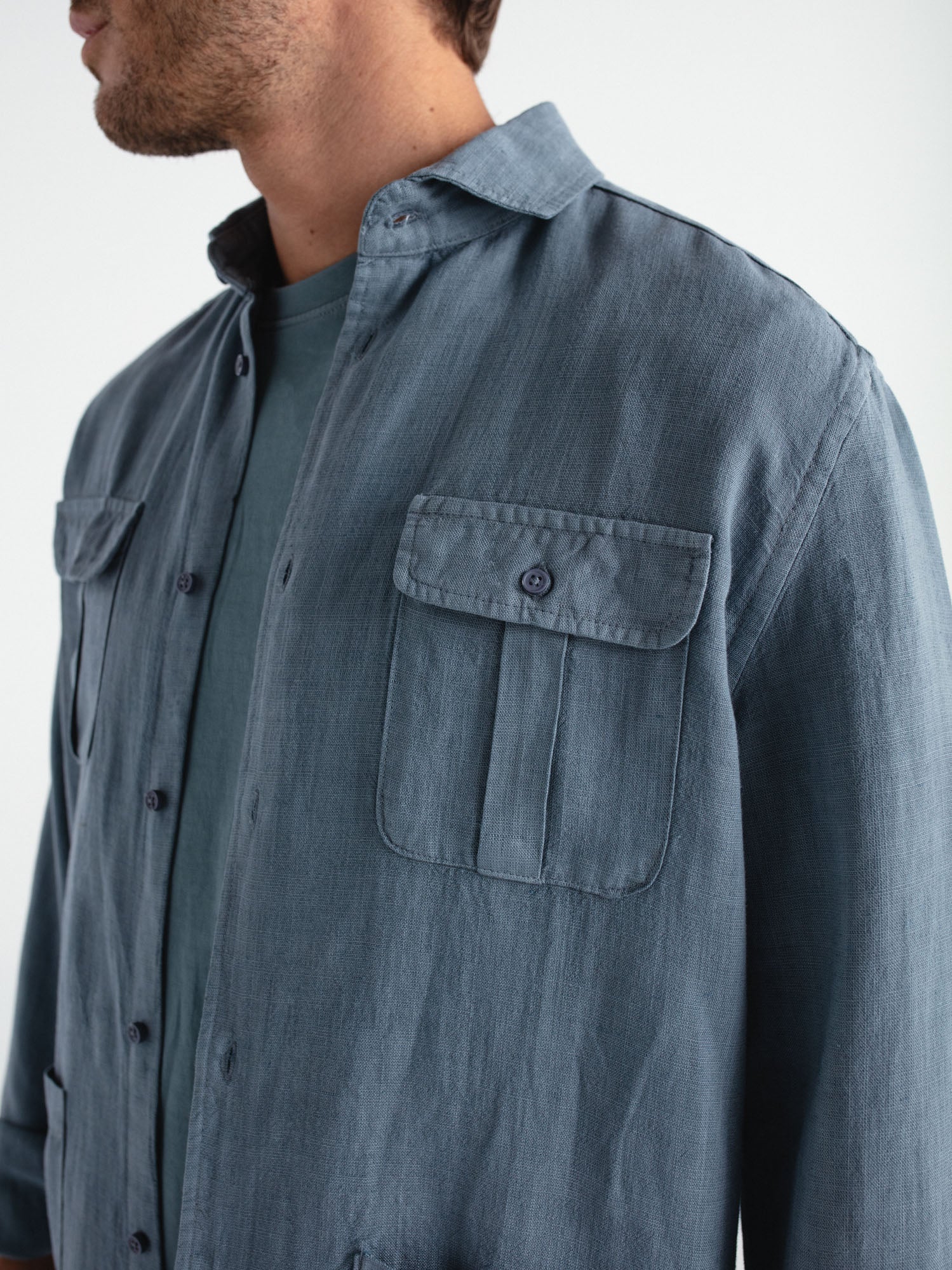 Camisa lino guayabera