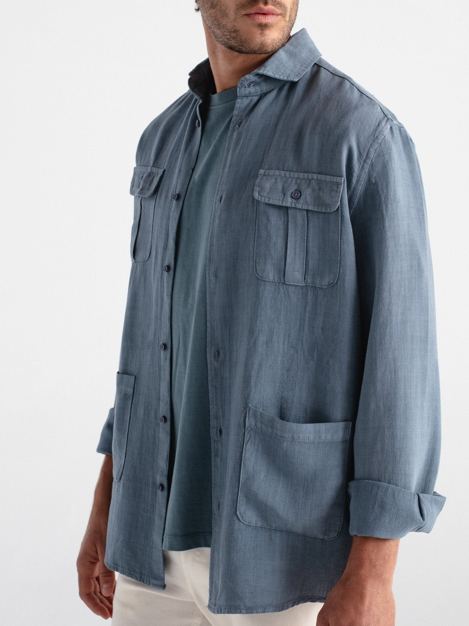 Camisa lino guayabera