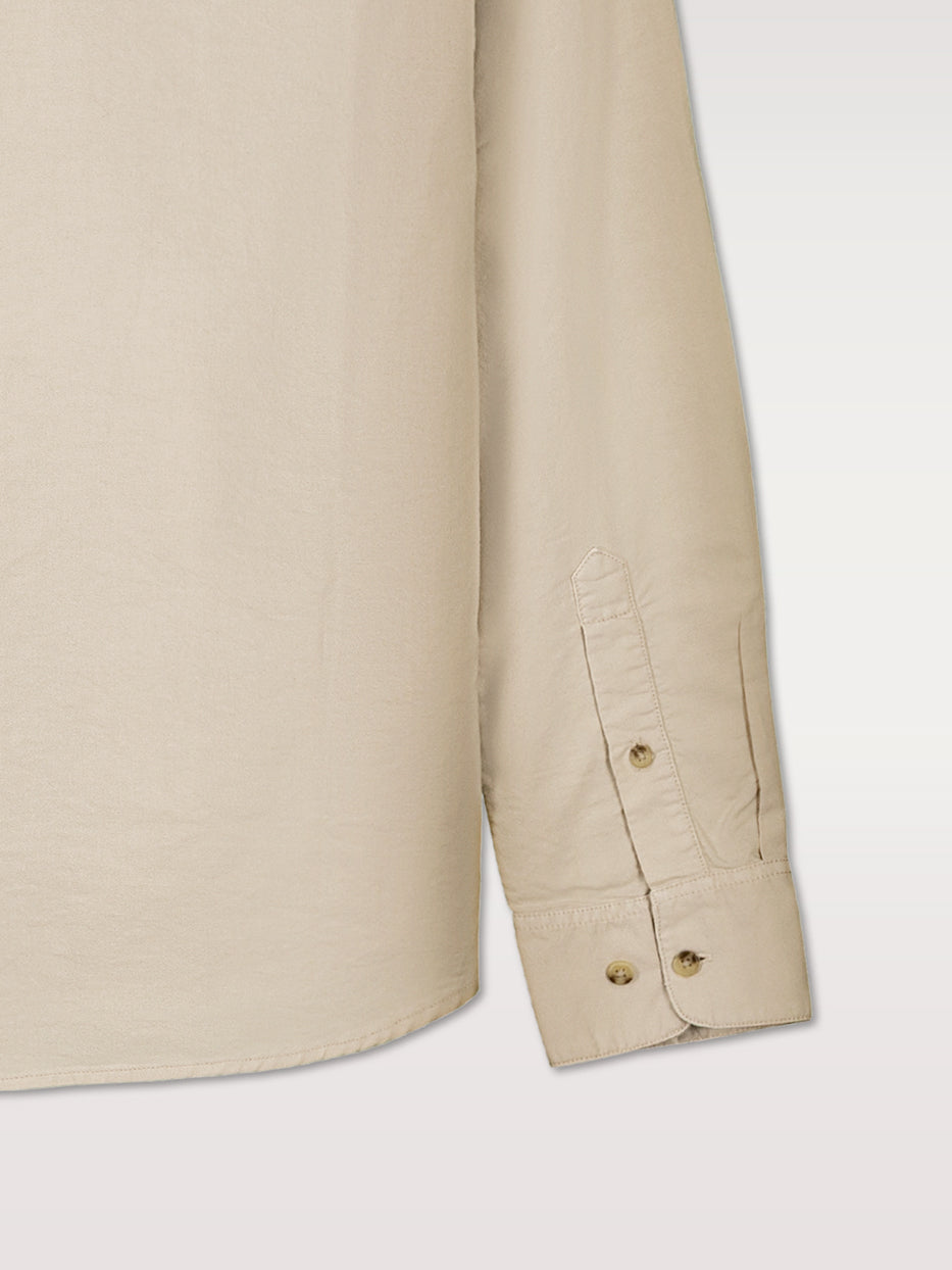 Camisa regular oxford doble bolsillo
