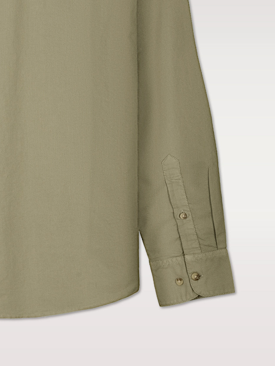 Camisa regular oxford doble bolsillo