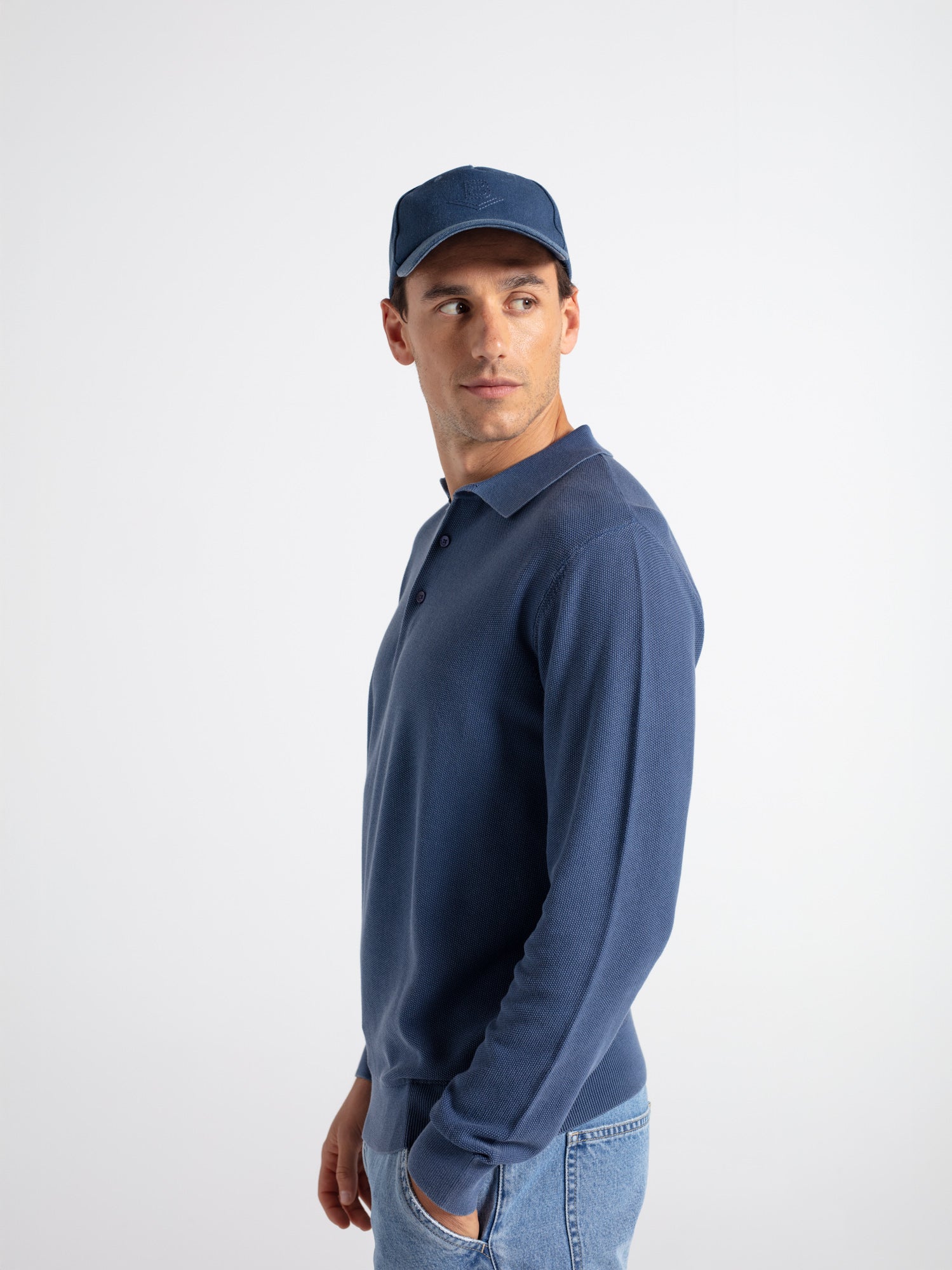 Jersey algodón cuello polo