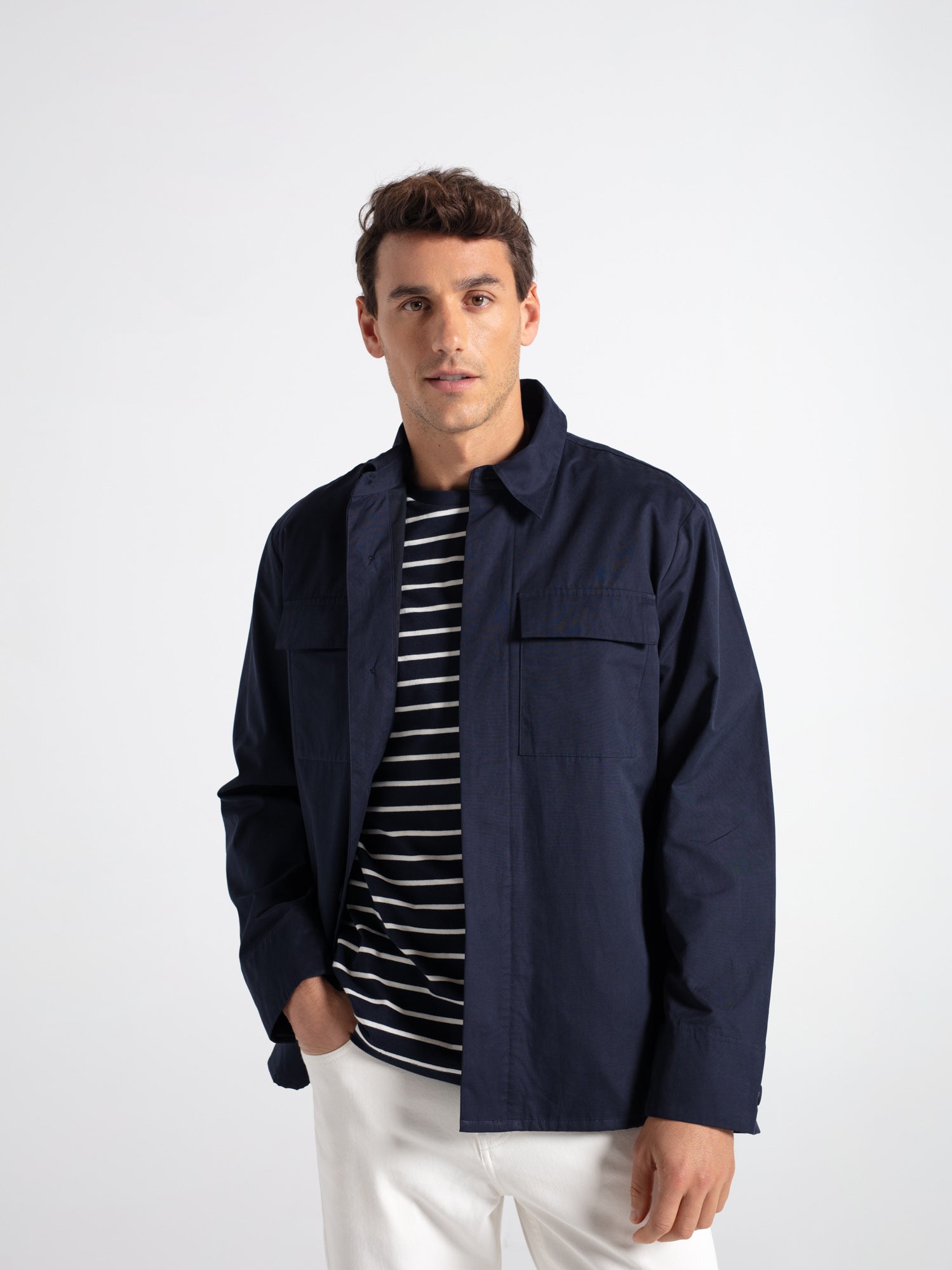Sobrecamisa tejido gabardina