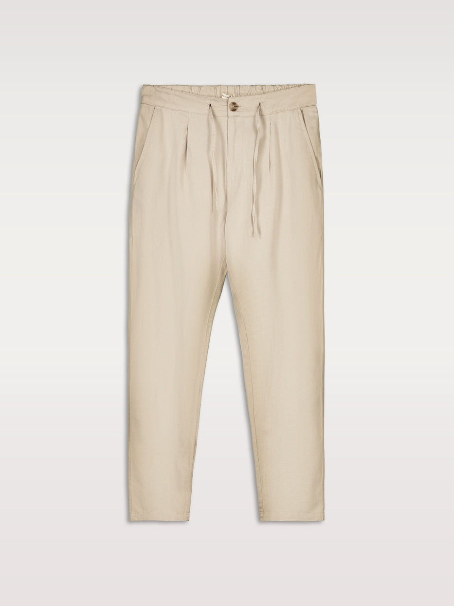 Pantalón de lino con pinzas