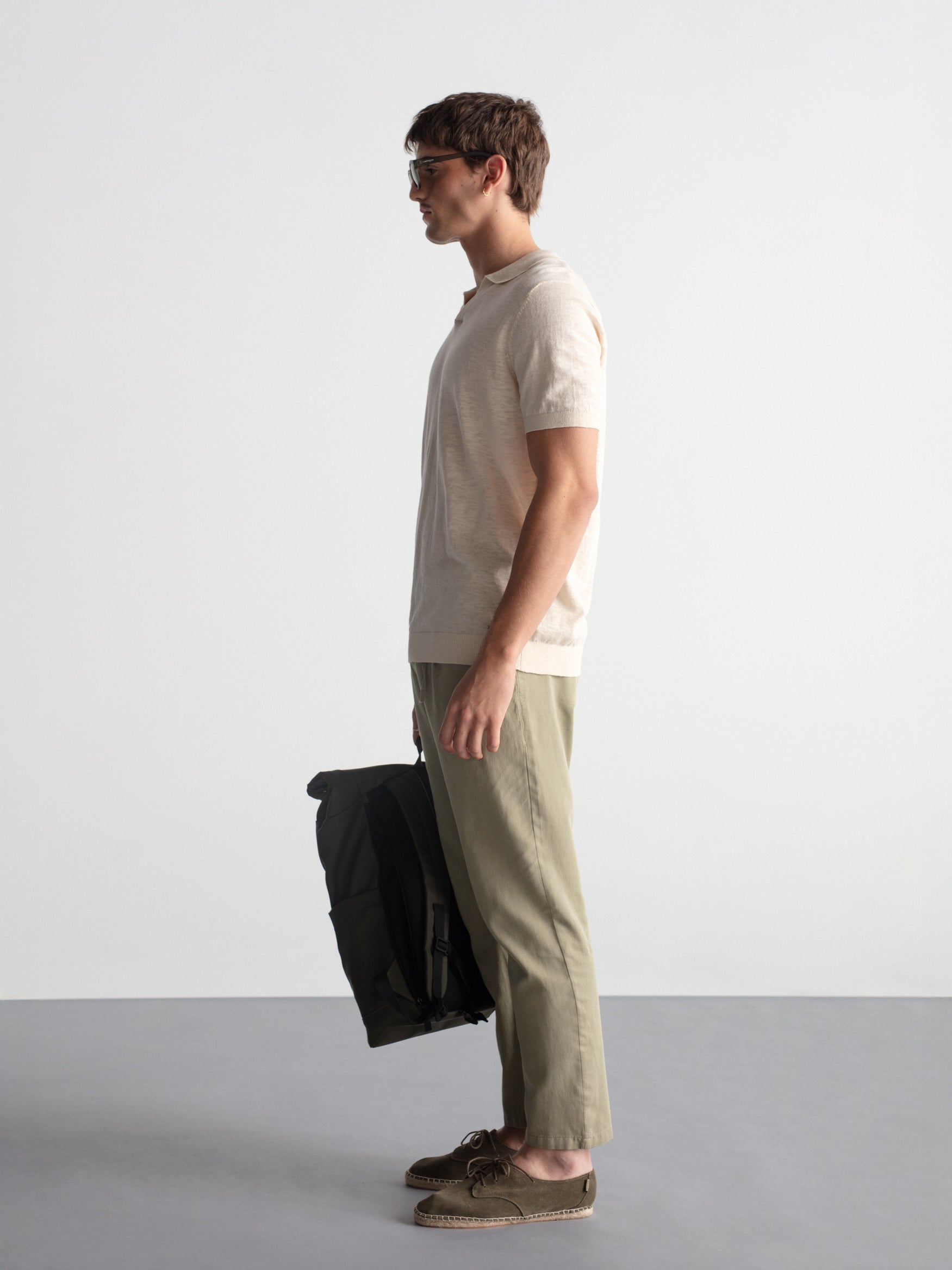 Pantalón de lino con pinzas