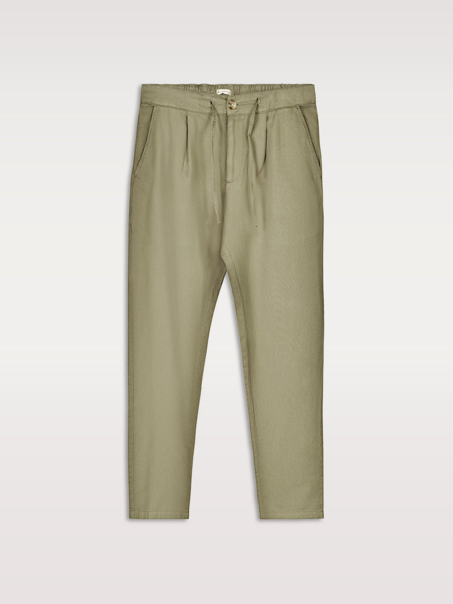 Pantalón de lino con pinzas