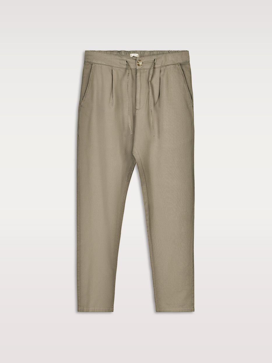 Pantalón de lino con pinzas