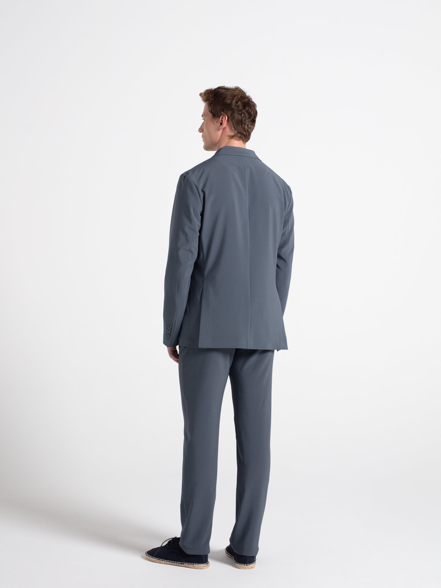 Pantalón técnico tejido cuadrillé pinzas
