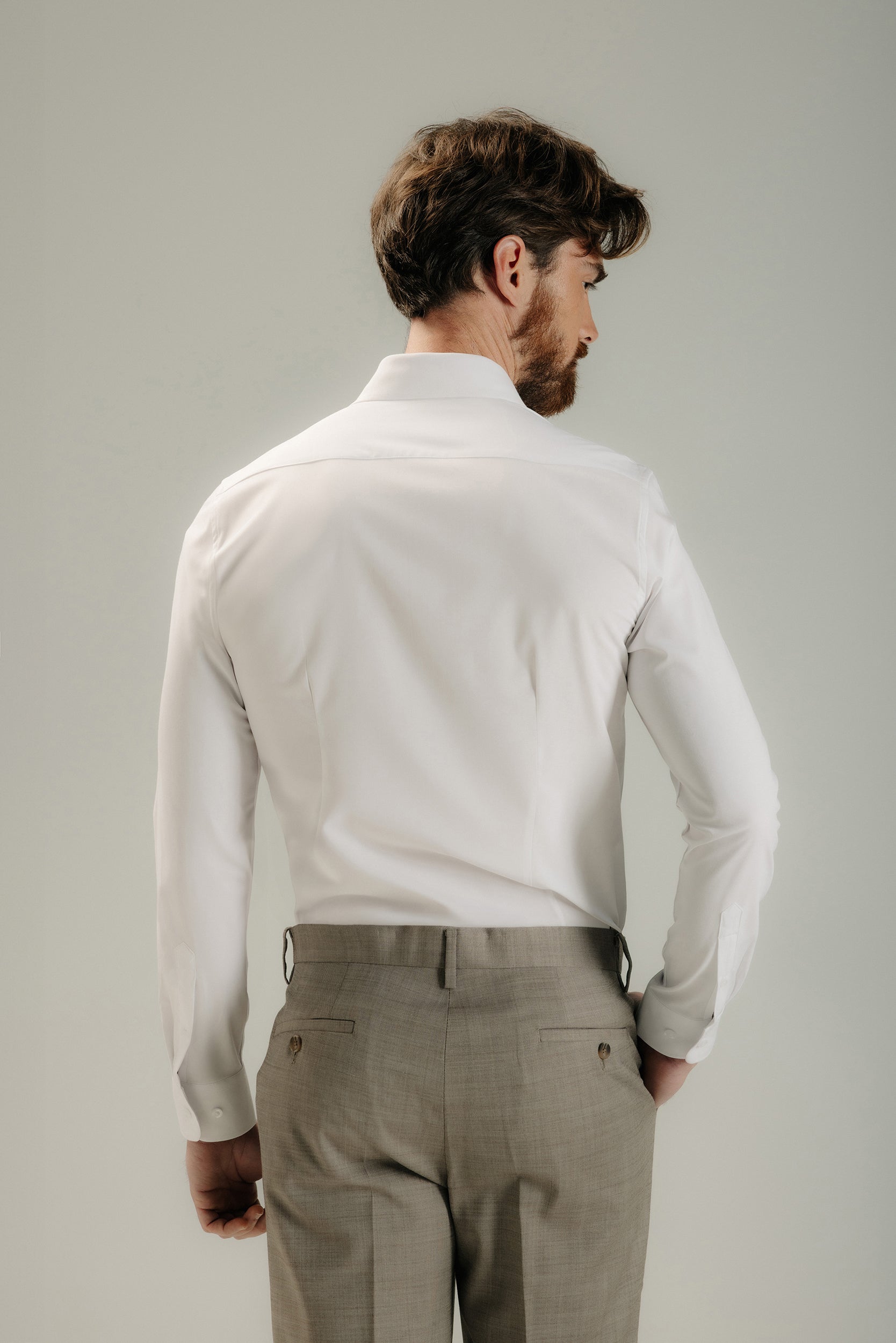 Camisa vestir slim fit estructura