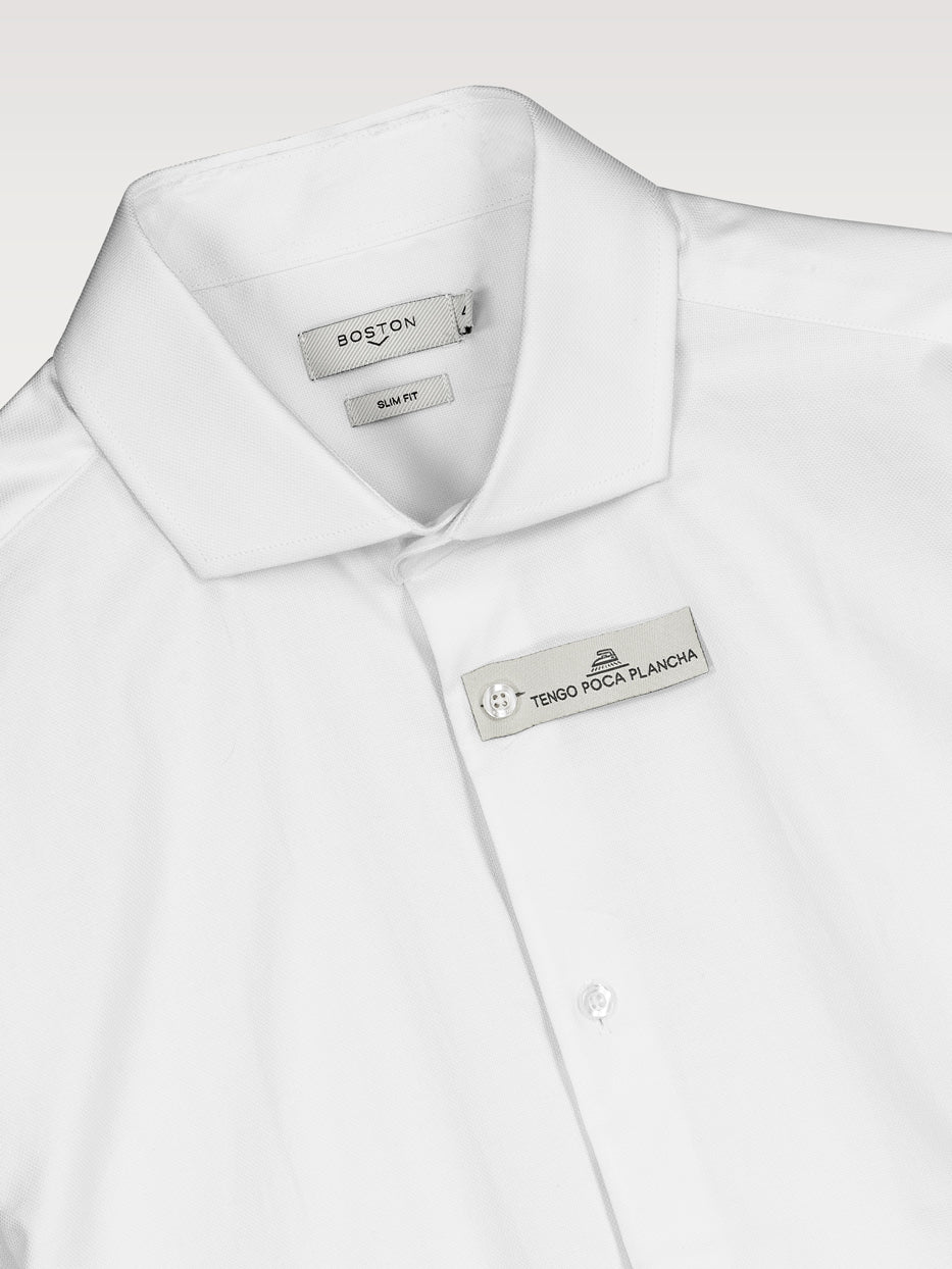 Camisa vestir slim fit estructura