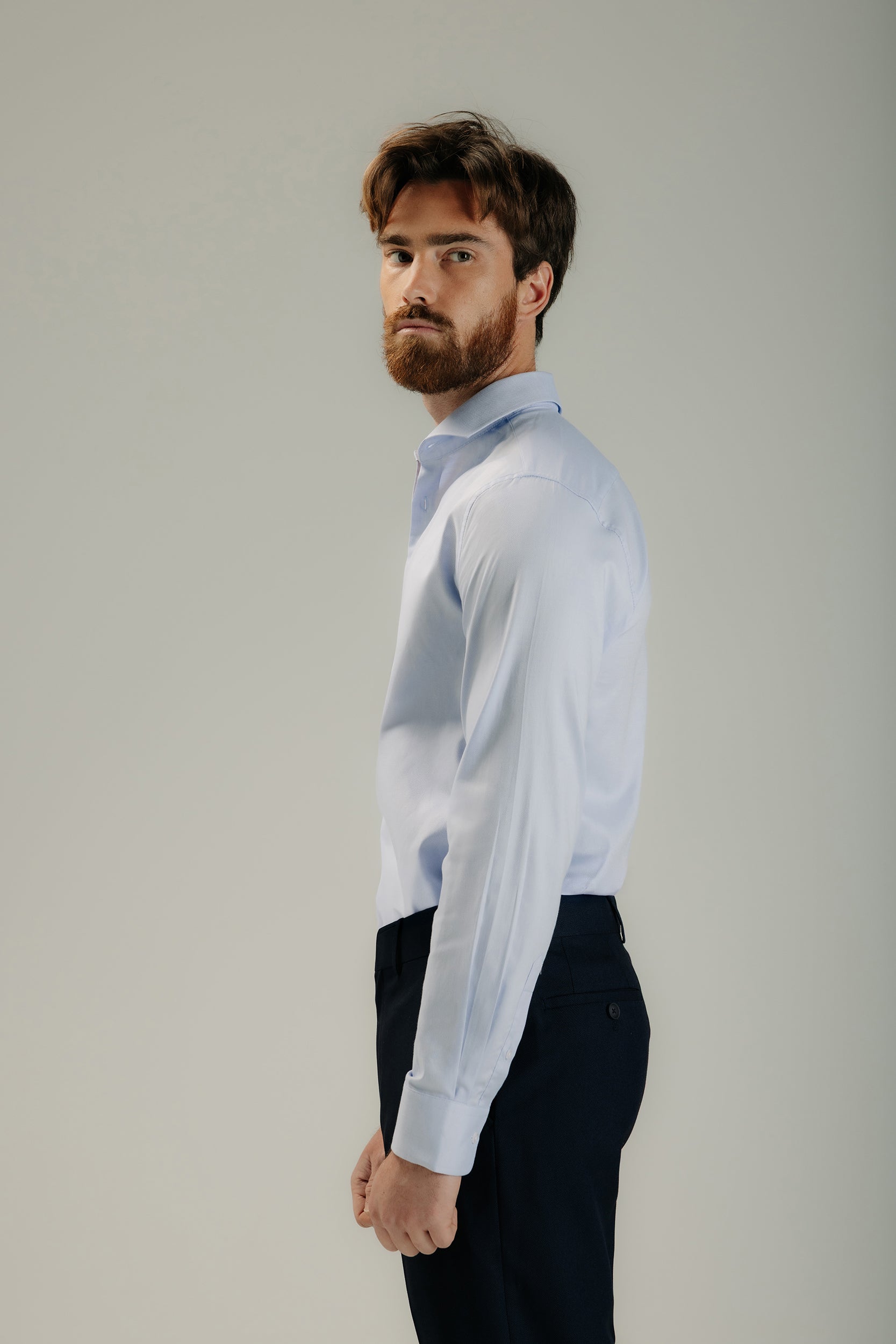 Camisa vestir slim fit estructura