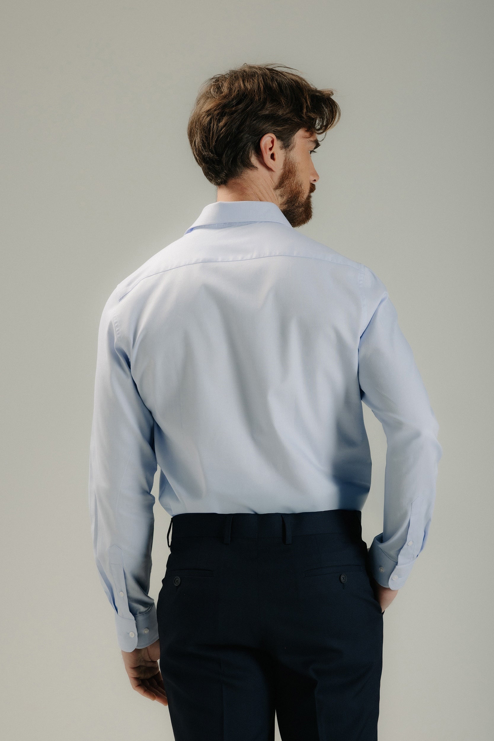 Camisa vestir slim fit estructura