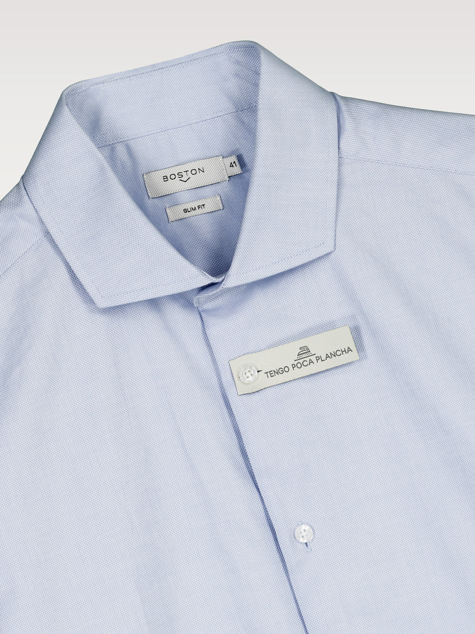 Camisa vestir slim fit estructura