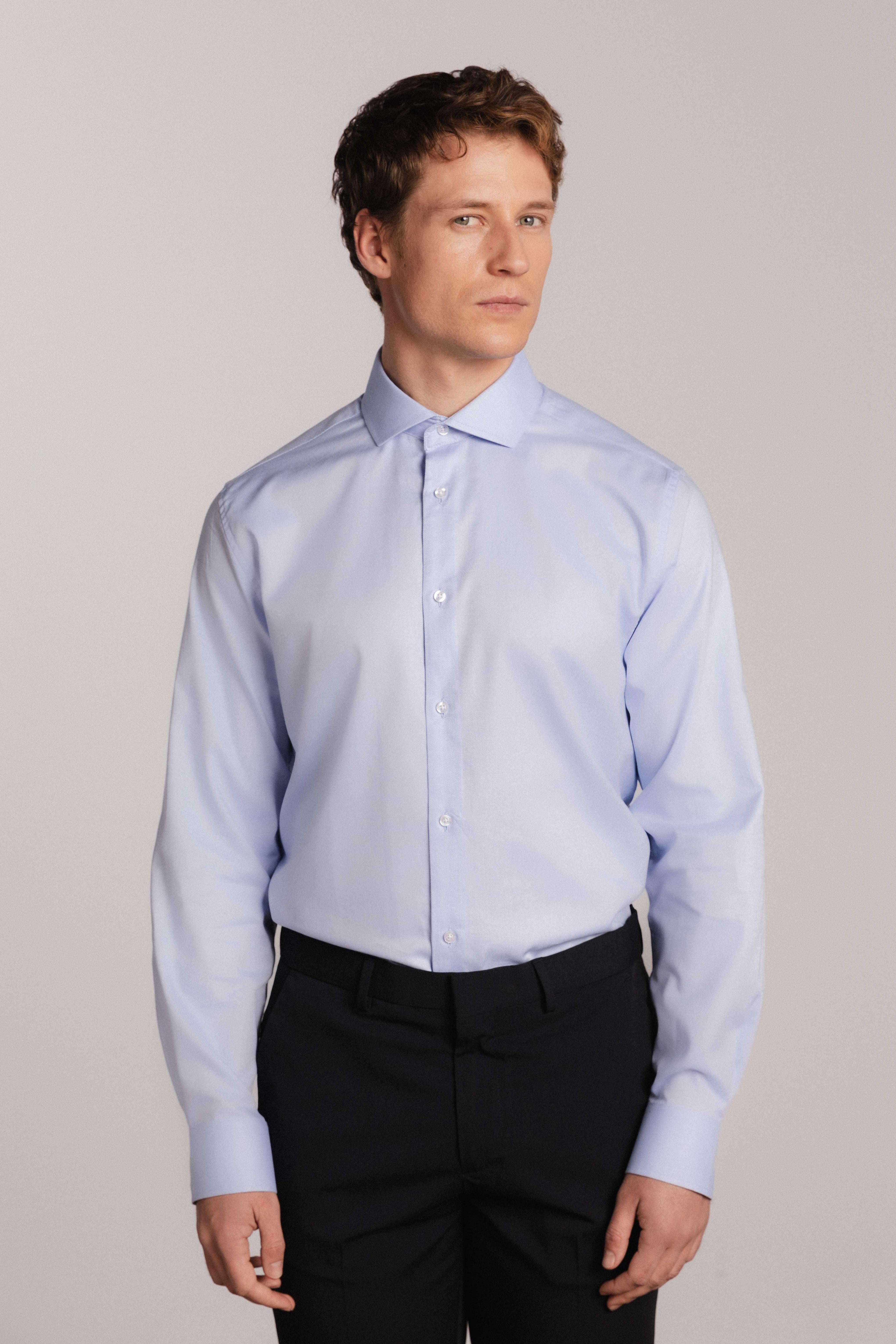 Camisa vestir 100% algodón estructura