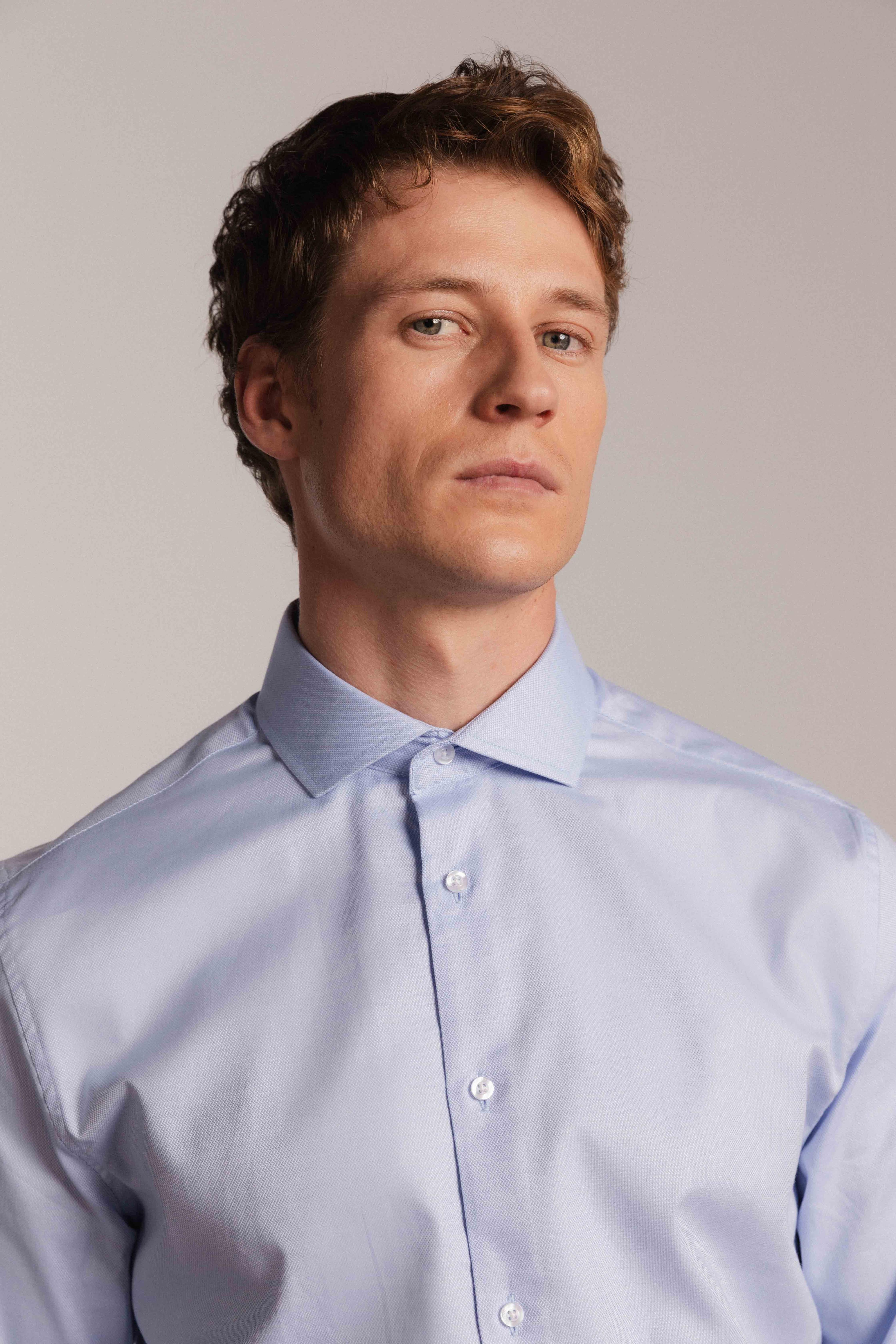 Camisa vestir 100% algodón estructura