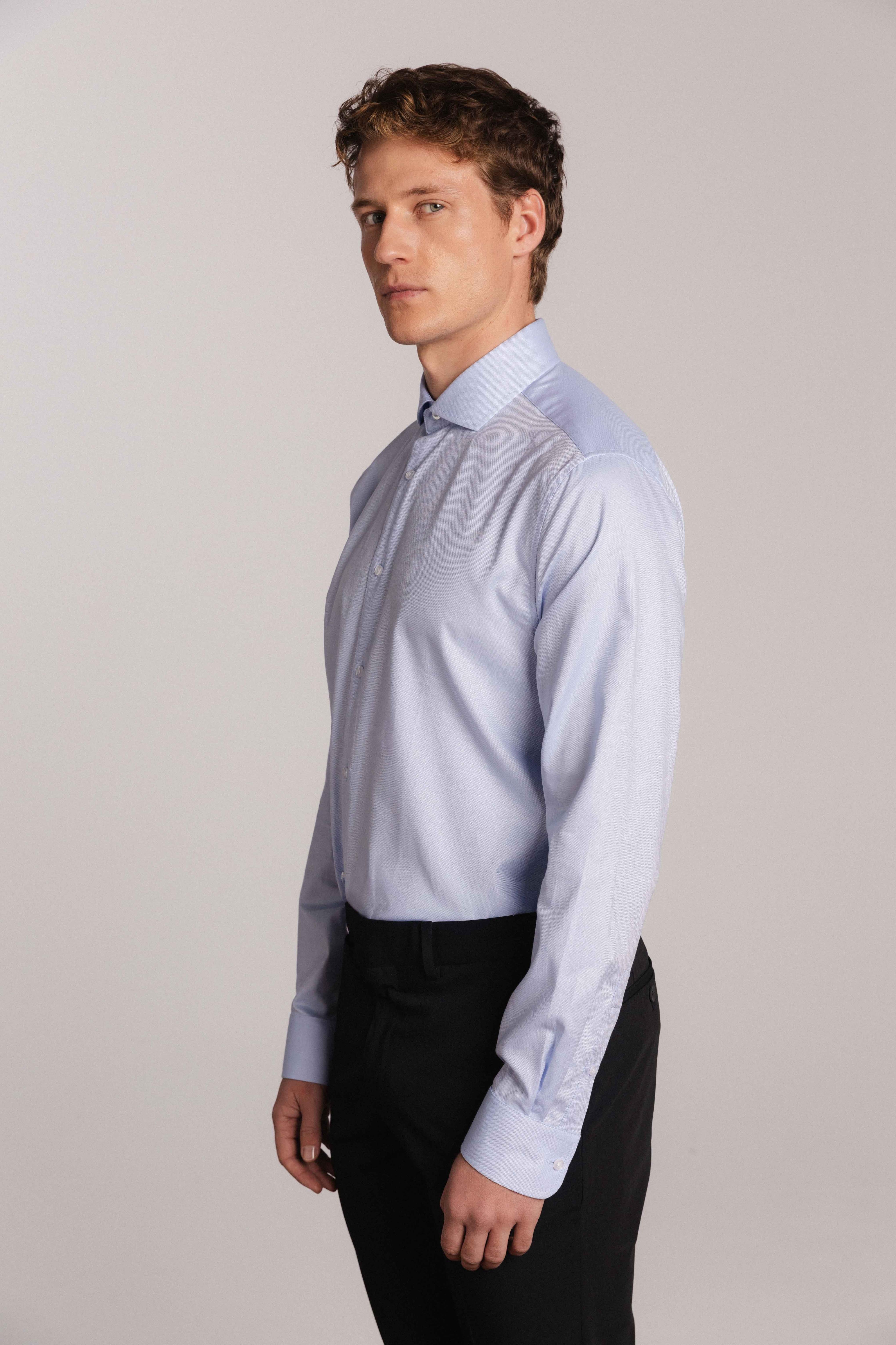 Camisa vestir 100% algodón estructura