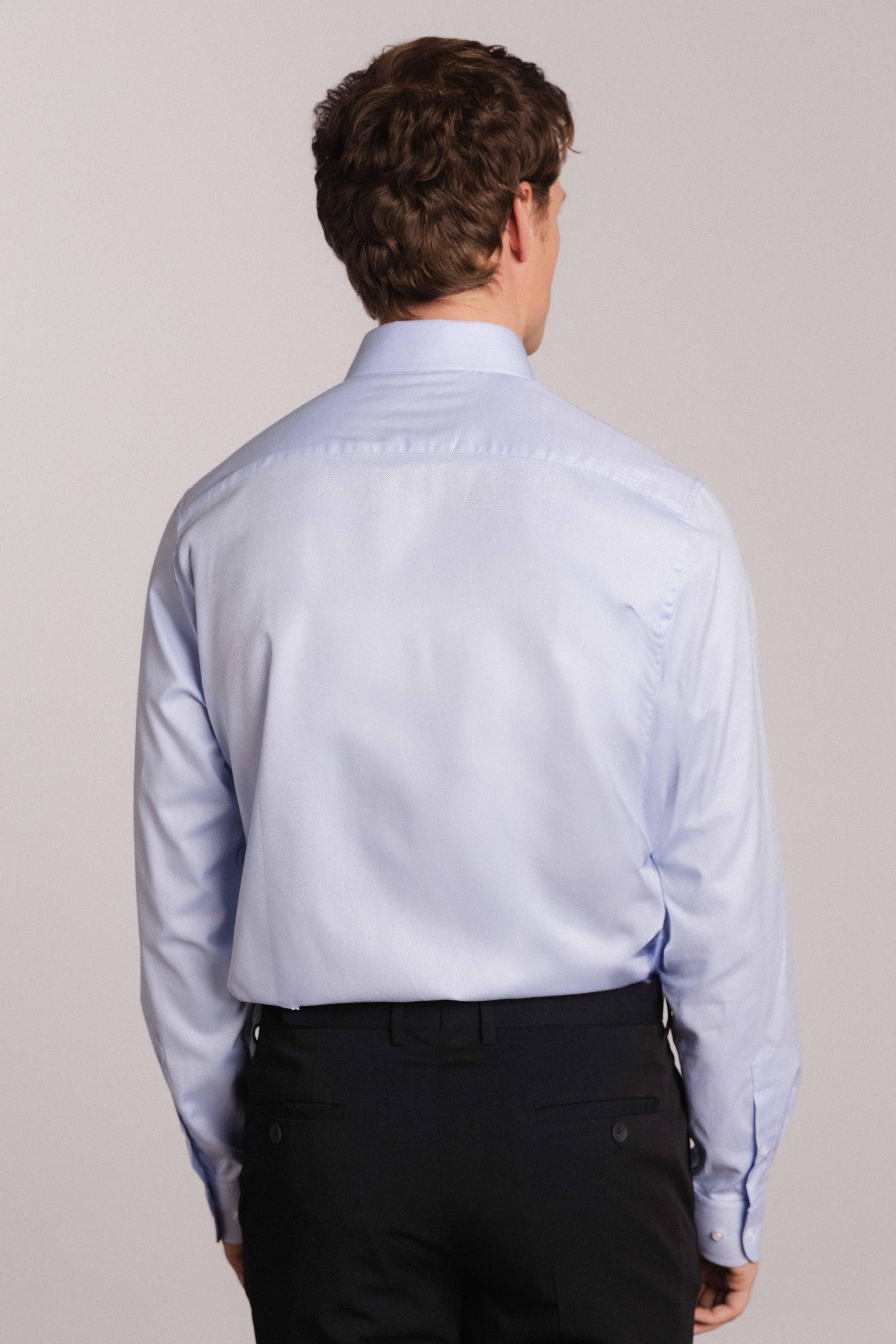 Camisa vestir 100% algodón estructura