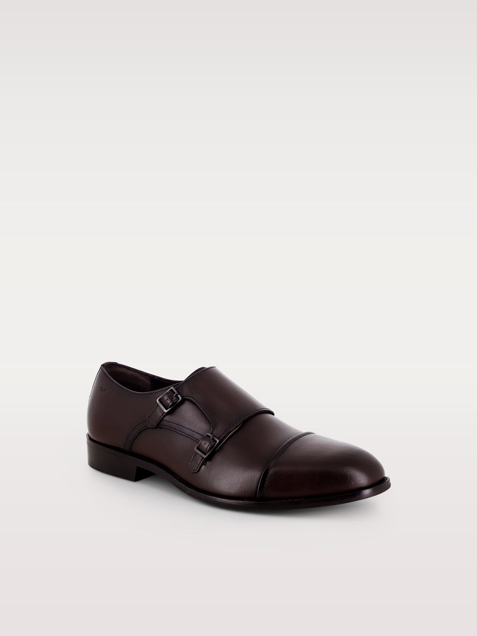 Zapato vestir clásico dos hebillas