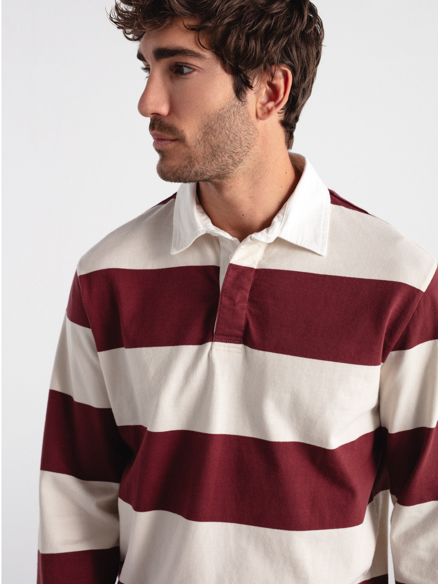 Polo relaxed fit rayas