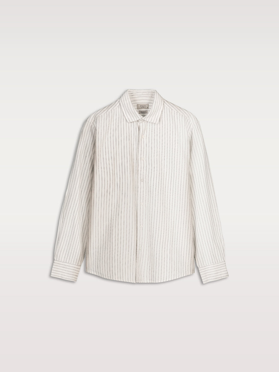 Camisa regular rayas smart