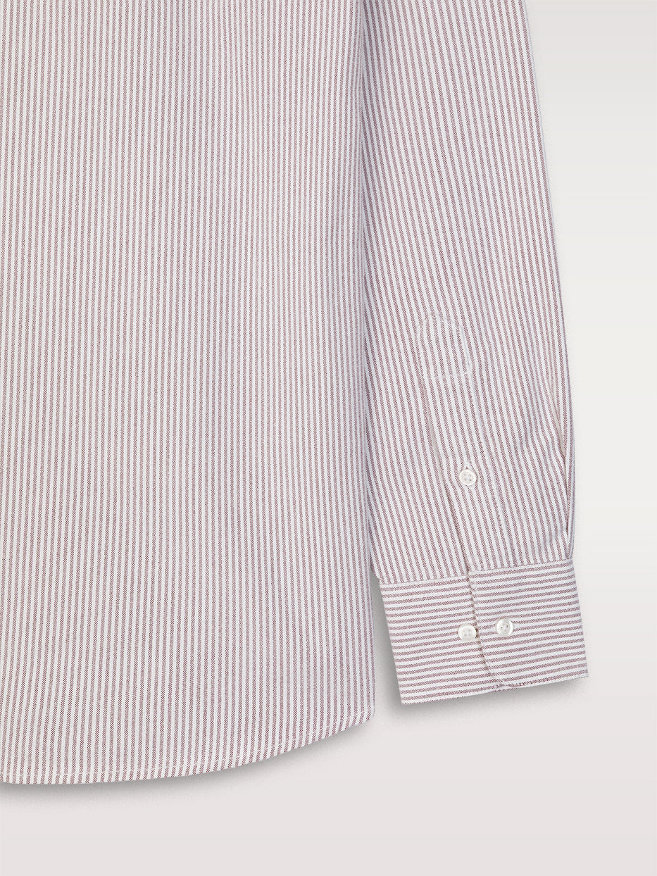 Camisa regular oxford rayas