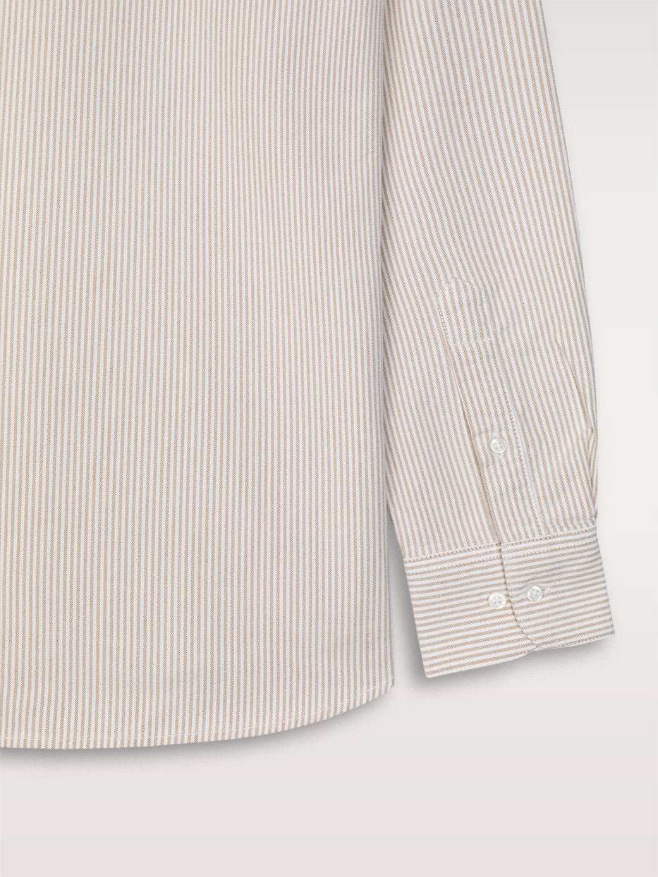 Camisa regular oxford rayas